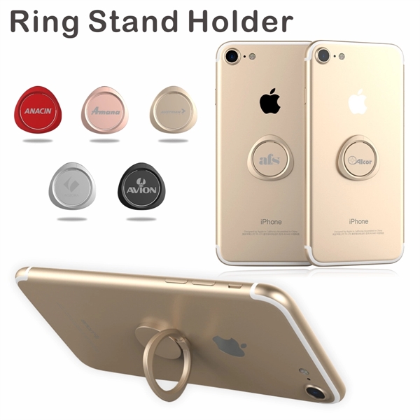 360 Rotation Phone Ring Stand Holder, Metal Stand Grip - Image 8
