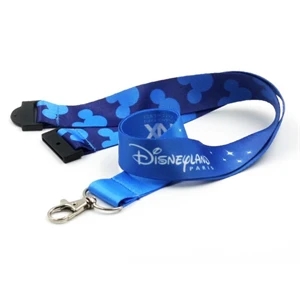 1" Polyester Sublimated Lanyard w/ Safety Breakaway