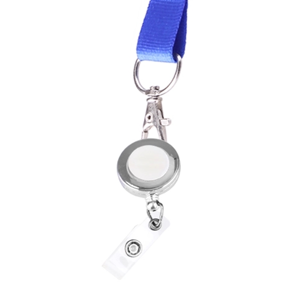 Metal Color Badge holder with Large Lanyard - Image 2
