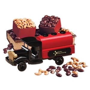 1920-Era Tanker Truck with Chocolate Almonds & Jumbo Cashews