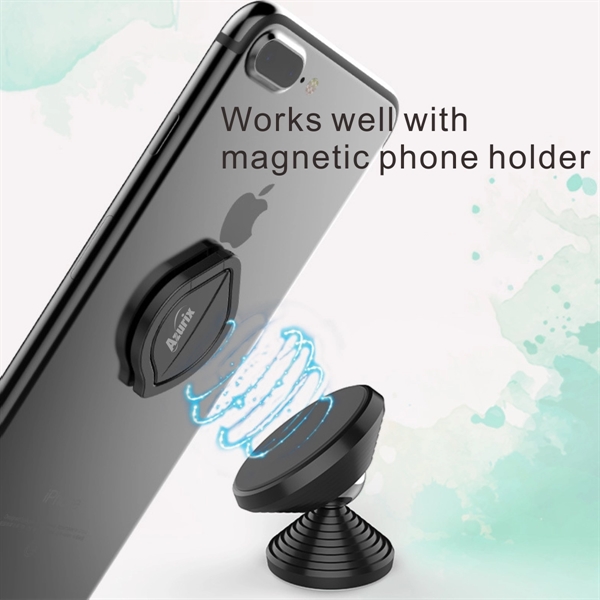 360 Rotation Phone Ring Stand Holder, Metal Stand Grip - Image 2