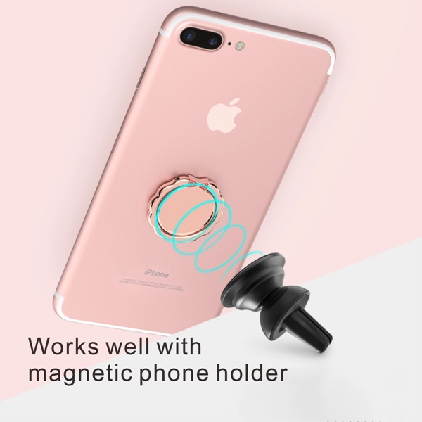 360 Rotation Phone Ring Stand Holder, Metal Stand Grip - Image 2