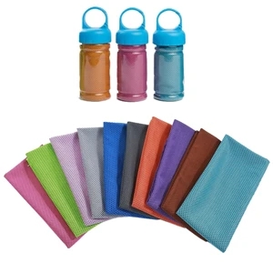 Instant Cooling Towel With Bottle