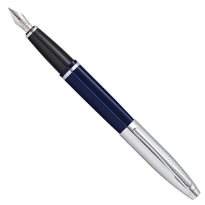 Chrome/Blue Lacquer Fountain Pen
