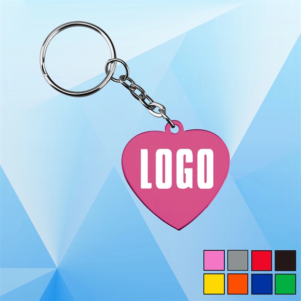 Aluminum Pet Tag with Keychain - Image 1