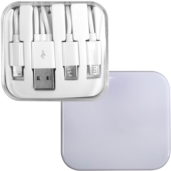 3-in-1 Charging Cable in Square Case - Image 5