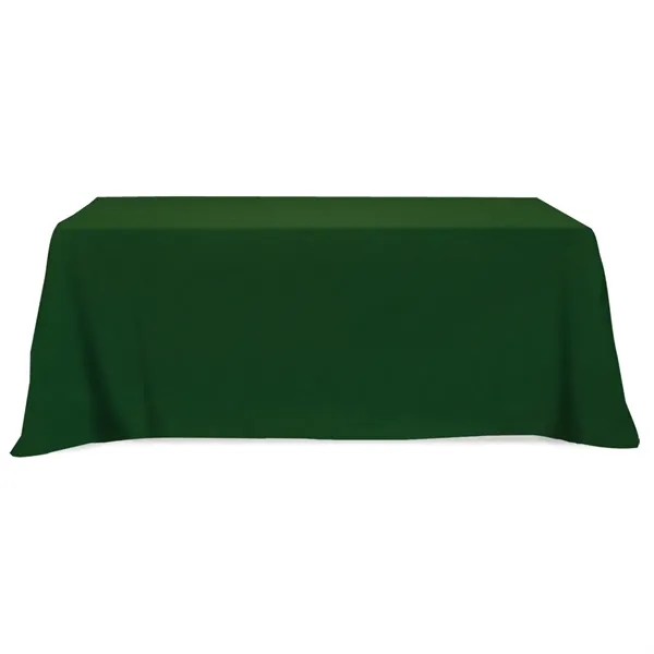 Flat Poly/Cotton 3-sided Table Cover - fits 8' table - Image 3