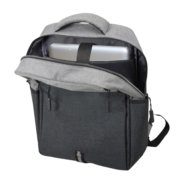 Heathered Two-Tone Computer Backpack - Image 4