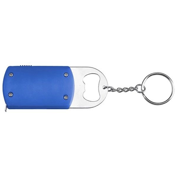 LED Tape Measure with Bottle Opener and Keychain - Image 2
