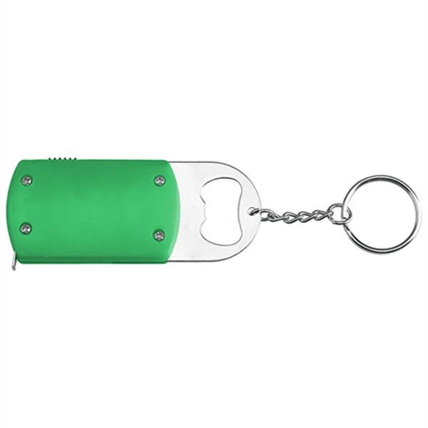 LED Tape Measure with Bottle Opener and Keychain - Image 4