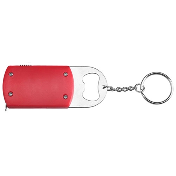 LED Tape Measure with Bottle Opener and Keychain - Image 8