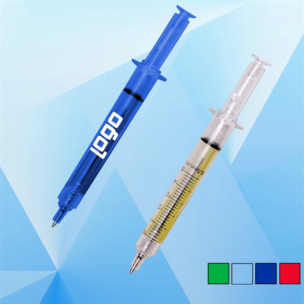 Syringe Shaped Pen with Scale. - Image 1