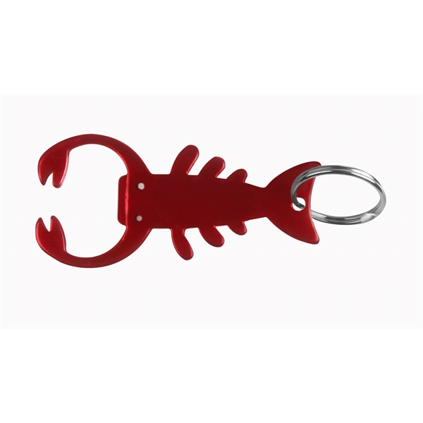 Lobster Shape Bottle Opener Key Chain - Image 2