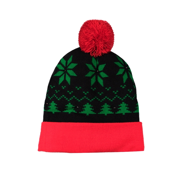 Holiday LED Knit Hat - Image 2