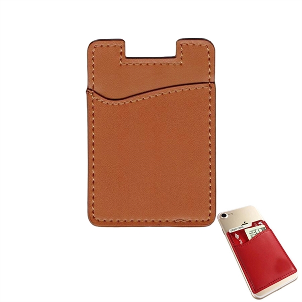 Leatherete Adhesive Cell Phone Wallet