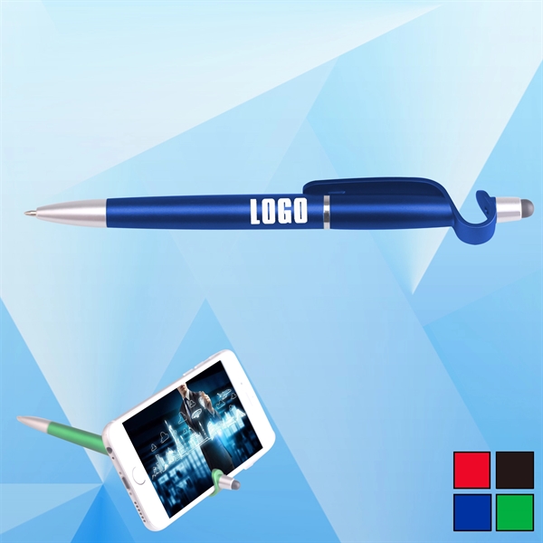 Stylus Ballpoint Pen with Phone Holder - Image 1
