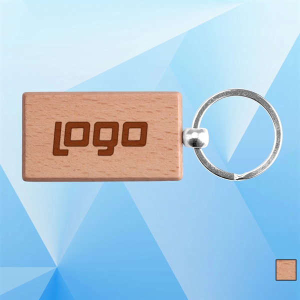 ECO Friendly Wooden Keychain - Image 1