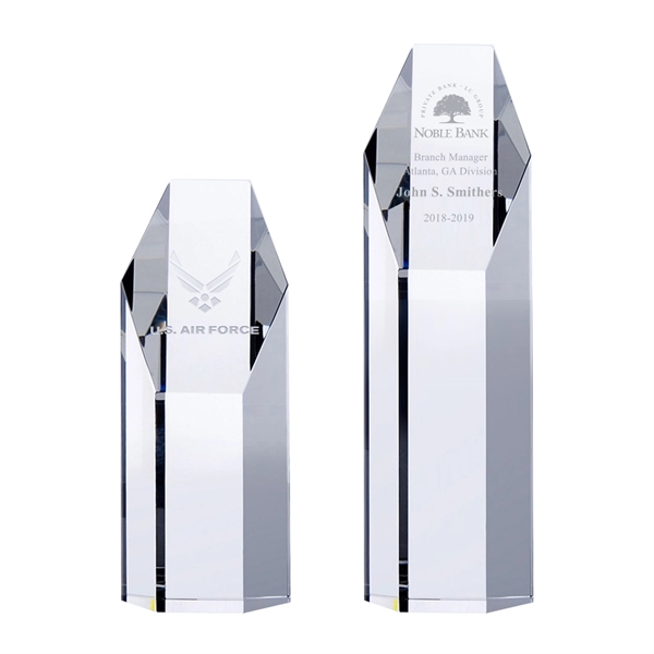 Hexagon Pillar Crystal Award - Image 1