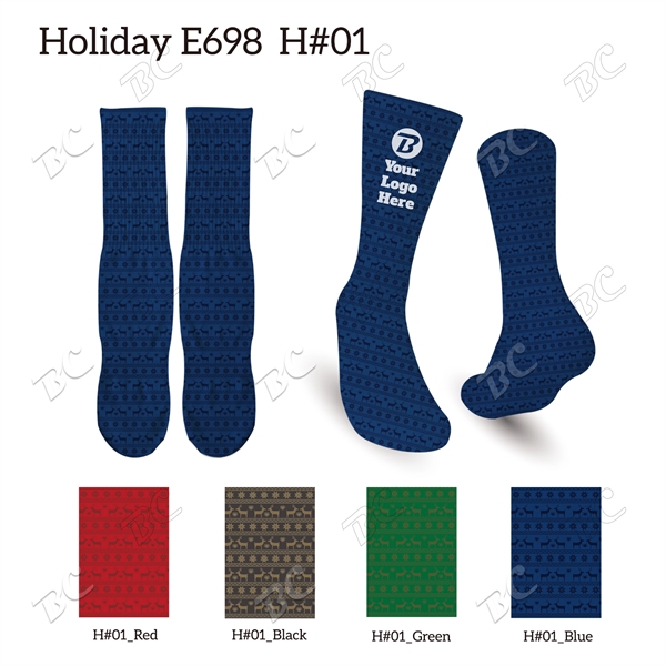 Fully printable 3oz Holiday design socks - Image 2