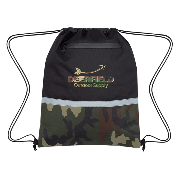 Camo Accent Drawstring Sports Pack - Image 2