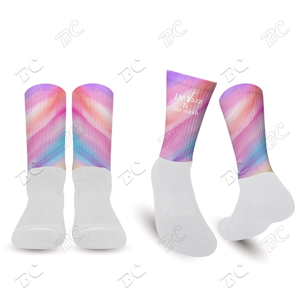 ATHLETIC SOCKS with Your Full Color Design TOP - Image 2