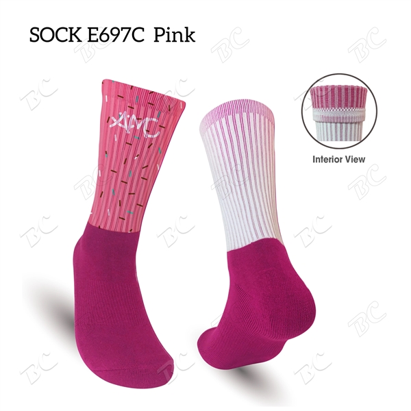 COLOR FOOT ATHLETIC SOCKS with Your Full Color Design TOP - Image 5