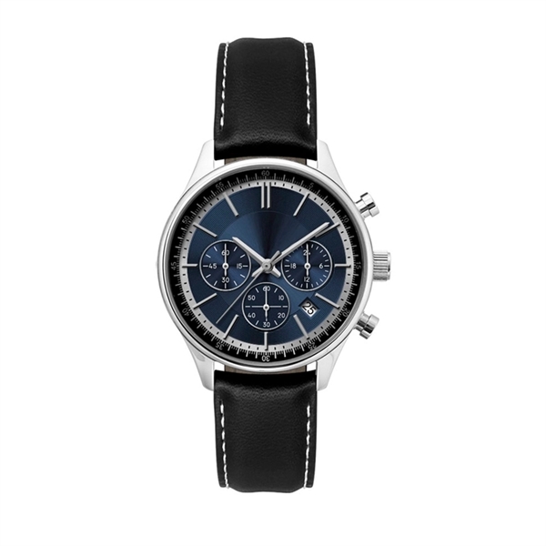 Ladies Watch Blue Sunray Dial Chronograph - Image 1