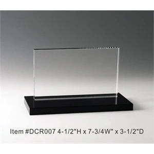 Deluxe Rectangle Crystal Award Trophy.