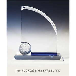 Golf Award Crystal Award Trophy.
