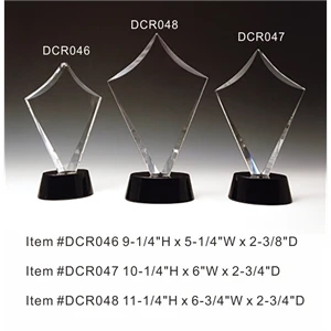 Royal Diamond Optical Crystal Award Trophy.