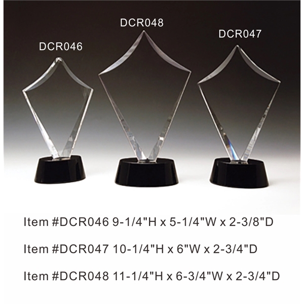 Royal Diamond Optical Crystal Award Trophy.