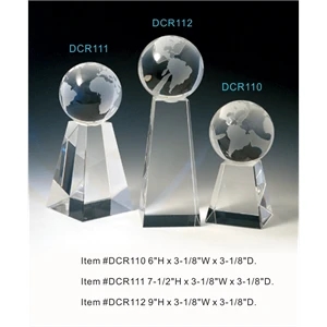 World Tower Optical Crystal Award Trophy.