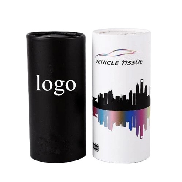 Car Tissue Holder With Disposable Tissue Paper - Image 1