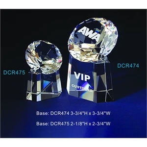 Diamond Base Crystal Award Trophy.