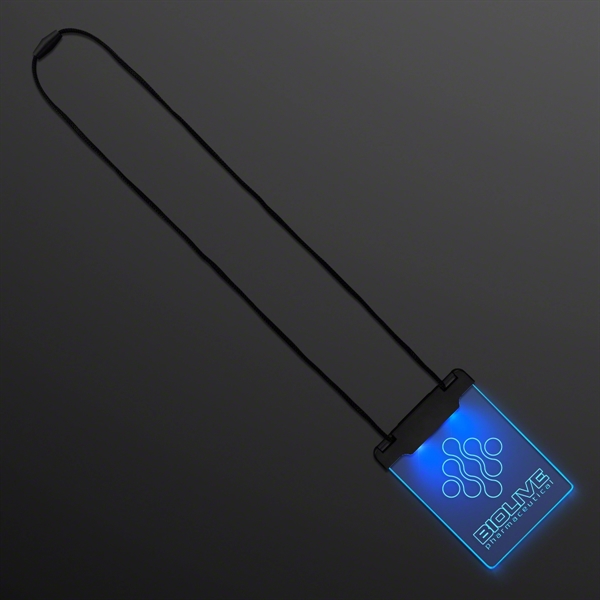 Laser Engraved - Space Glow Light Badge Necklace - Image 7