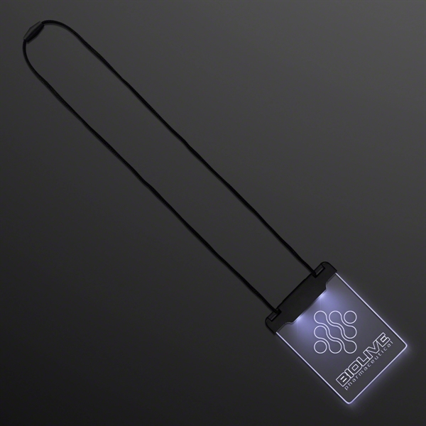 Laser Engraved - Space Glow Light Badge Necklace - Image 9