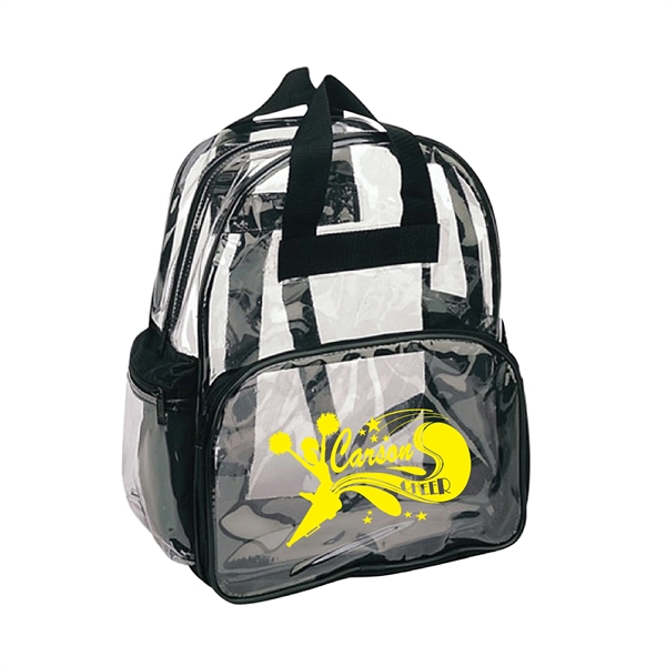 Clear PVC Promotional Backpack - 12"w x 15"h x 6"d - Image 1