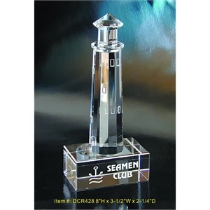 Lighting House optical crystal award trophy.