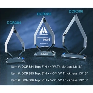 Apex Award optical crystal award trophy.