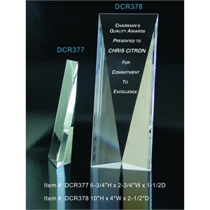 Panel Awards optical crystal award trophy.