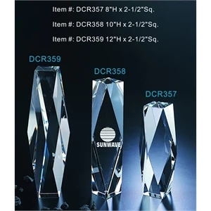 Dream Tower optical crystal award trophy.