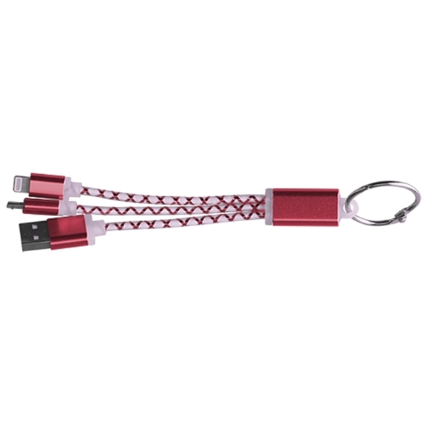 2-in-1 Charging Cable with Keyring - Image 3