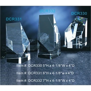 Pentagon Awards optical crystal award trophy.