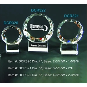 Sphere Awards optical crystal award trophy.