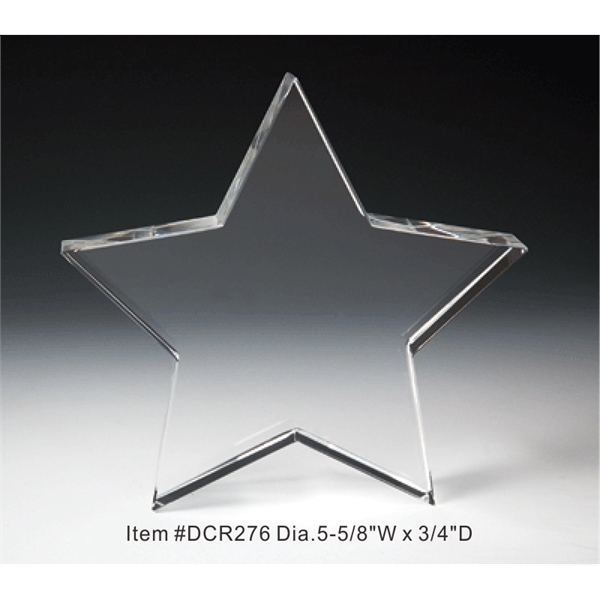 Star Optical Crystal Award Trophy.