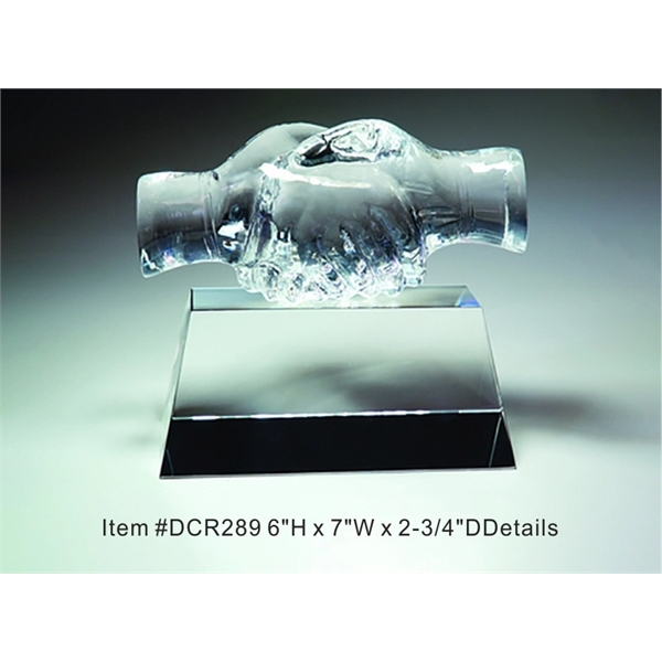 Friendship Optical Crystal Award Trophy.