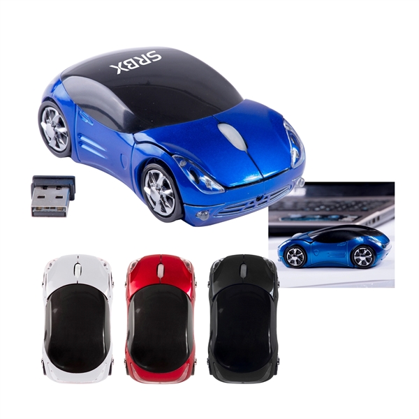 800DPI 2.4GHZ Wireless Car Optical Mouse/Mice - Image 1