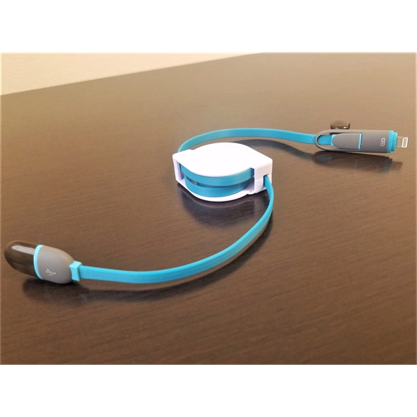 Retractable Multi-Adapter Charging Cable - Image 3