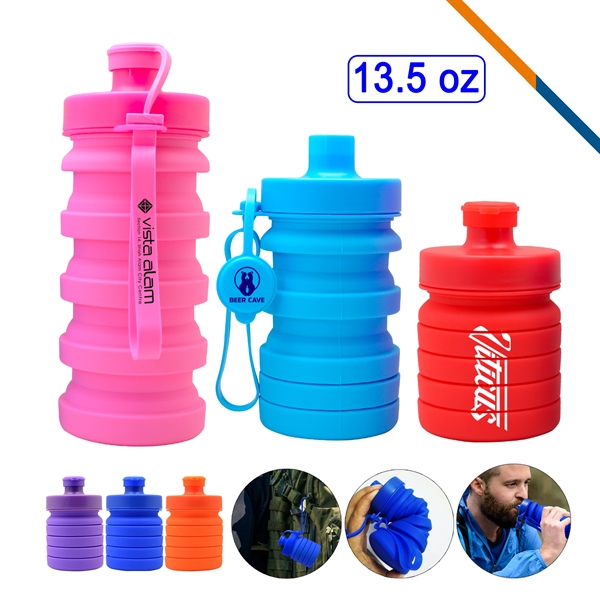 Spring Collapsible Water Bottle - Image 1