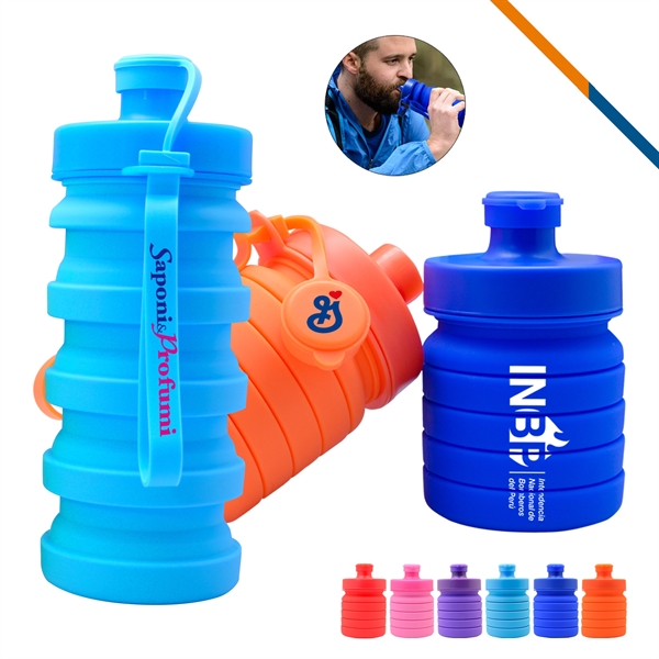 Spring Collapsible Water Bottle - Image 9